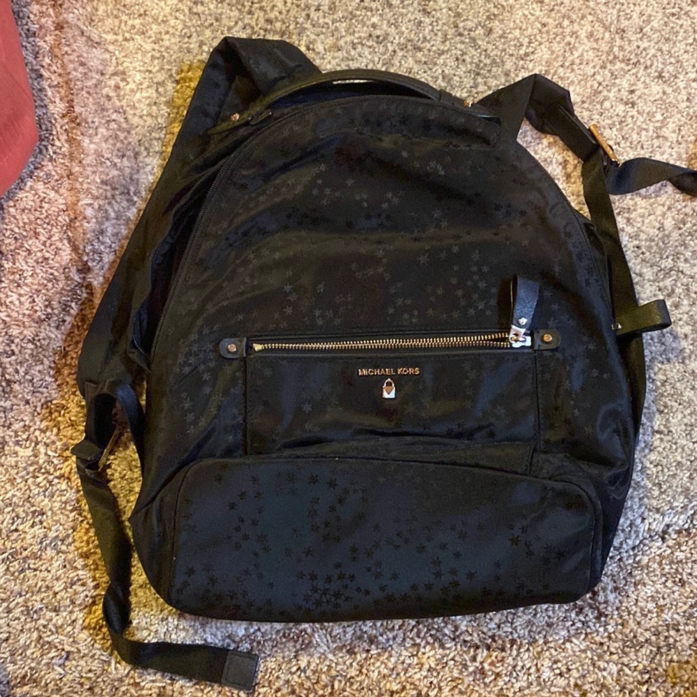 Black Michael Kors Backpack